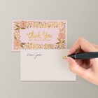 Thank You For Your Order Cards  100-pack Floral Thank You For Your Purchase Card
