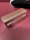 Rhinestone Lipstick Case With Mirror Portable Cosmetic Makeup Storage Box 