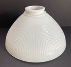 Vintage Corning 824160 White Milk Glass 10    Waffle Torchiere Lamp Light Shade