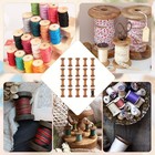 20pcs Antique Wooden Empty Spools  1 57   40mm Empty Thread Spools Wooden Ribbon