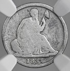 1837 H10c Liberty Seated Half Dime Ngc G-details Dmg cleaned 8404748-019 Sm Date