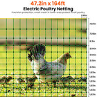 Electric Poultry Netting 47 2  H X 164 l For Chickens  Ducks  Geese  Sheep - New