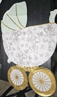 Vintage Baby Carriage Balloon Large Foil Newborn Baby Shower Gender Reveal Green