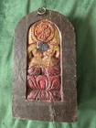 Ganesha Statue Hindu God Vinayaka Wooden Sculpture Vintage Temple Home Decor Art