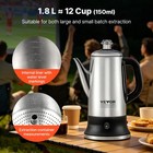 Vevor 12-cup Electric Percolator Coffee Pot Stainless Steel Body Coffee Maker