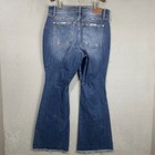Judy Blue Jeans Womens Size 16w Blue Denim Flare High Rise Stretch Dark Wash