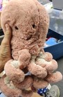 Jellycat London Large Odell Octopus Stuffed Plush Animal Pink Blush