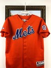 Vintage 90 s New York Mets Mlb Baseball Jersey Shirt  8 Orange Tee Size S
