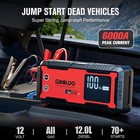 Gooloo 6000a Jump Starter Gt6000 Car Starter 100w Bi-directional Fast Charge 12v