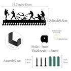 Creatcabin Baseball Medal Hanger Display 40 X 15cm  Black