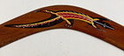 Vintage Australian Wood Bunabiri Returning Boomerang Hand Painted Art 18   