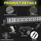 Led Light Bar Kit   200w 5d Lens Offroad Driving Light Spot Flood Combo 20 Inch