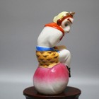 6 3  Good Chinese Famille Rose Porcelain Porcelain Sun Wukong Monkey King Statue