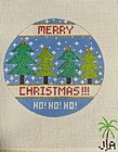 Handpainted Needlepoint Canvas Trees Ornament Designs  2  Jwpo  109 On 18mesh
