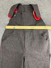 Vintage Woolrich Wool Overalls Men s Medium Gray Hunting Bibs Heavyweight