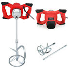 2100w Electric Concrete Mixer Portable Cement Mixer Mortar Stirring 6 Speed 