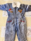 1940s Children   s Japanese Sukajan Souvenir Snowsuit  Pluto   Donald Duck  Disney