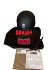 Badass Bare Bones Motorcycle Helmet Sz L   Dull Matt Black Dot Cert  No 218 New