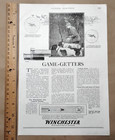 1919 Winchester Ammunition Guns Rifles Game Hunting Sports Vintage Print Ad D2