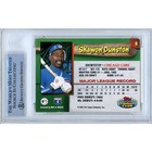 Shawon Dunston Auto 1993 Topps Stadium Club  9 Cubs Signed Card Beckett Slab