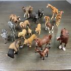 Lot Of 20 Schleich Farm Animals Zebra Giraffe Horses Elephants Camel Lion Tiger