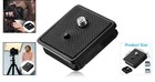 Lightweight Tripod Quick Release Plate - Durable Camera Mount Adapter 41x44mm