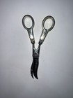 Th Marthinsen Sterling Silver Handle Shears Scissors Norway Vintage Antique