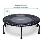 Jumpsport 350 Pro Indoor Lightweight 39  Fitness Trampoline W 4 Videos open Box 