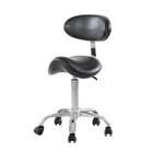 Hydraulic Saddle Seat Salon Stool Rolling Salon Medical Spa Chair Adjustable