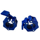 Barbell Clamps Blue 1  Inch Barbell Collars Quick Release  Locking 1-pair Clips