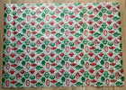 Vtg Christmas Wrapping Paper Gift Wrap - Vintage Ornaments - 30    X 36   