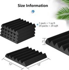 Acoustic Foam Panels  Recording Studio Foam Panels 2 Inch Thick 12x12  24 Pack 