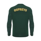 Ospreys Rugby     Shirt Travel Poly Ls - Macron - Season 2024 25