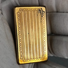 Gillette Blade Bank Box Case Vintage 1930s Gold Tone Brass Art Deco Safety Razor