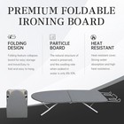 Portable Ironing Board With Iron Tray  Foldable Compact Ironing Board