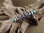  Antique 10 Eyes Energy Tibetan Old Agate Dzi Beads Amulet Tibet Gzi Bead H