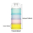 2 Pcs 4 Layers Portable Baby Milk Powder Dispenser Container