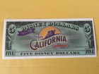 2001 Disney 5 Dollar California Adventure Park
