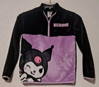 Sanrio Kuromi Plush Fleece 1 4 Zip Sweatshirt Girls Size L Kuromicore Cozy Pink