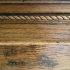 Antique Oak Wooden Ice Box Mint Condition 51  H 39  W 22  Deep
