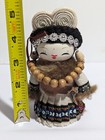 Chinese Ethnic 5  Wood Doll Hand Painted Figurine Traditional Detailed Costume 