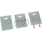 100 Gray Hanging Earring Cards 2 Inch Jewelry Display
