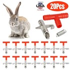 20   Rabbit Water Nipple Drinker Feeders Automatic Waterer Fountain For Ferrets