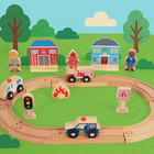 Wooden Train Set For Toddler  Wooden Tracks Fits Thomas  Fits Brio