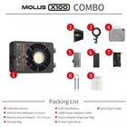 Zhiyun Molus X100 Combo V2 Upgraded Version Led Video Light  official  Portable