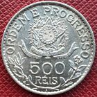 Brazil 1913-a Silver 500 Reis  Berlin Mint  Km  512