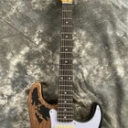 Vintage Custom John Mayer Black 1 St Electric Guitar Relic Alder Body Heavy Aged