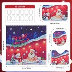 4 Pcs Christmas Shower Curtain Set  Christmas Bathroom Sets With Shower Curta   
