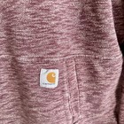 Carhartt Womens Funnel Neck Relaxed Hoodie Maroon Heather Sz M 8-10 Gorpcore