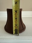 Vintage Brown Fabric Miniature Clip On Lamp Shade 4   x5   